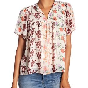 Lucky Brand Floral Print Blouse